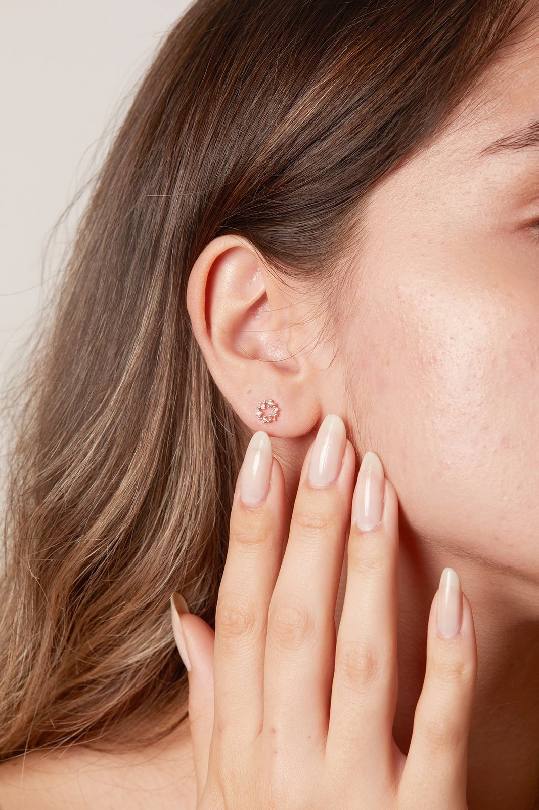 Vathë argjendi Elika, ngjyrë rozë ari, ELKAB92191R