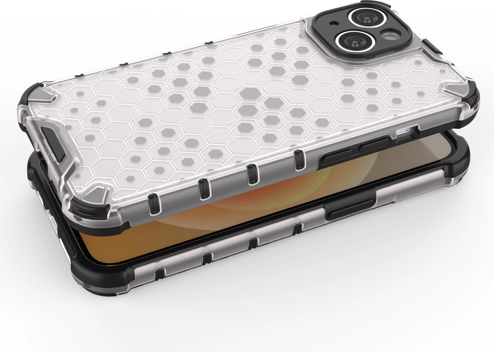 Mbështjellës Hurtel Honeycomb për iPhone 14, transparent Mbështjellës Hurtel Honeycomb për iPhone 14, transparent