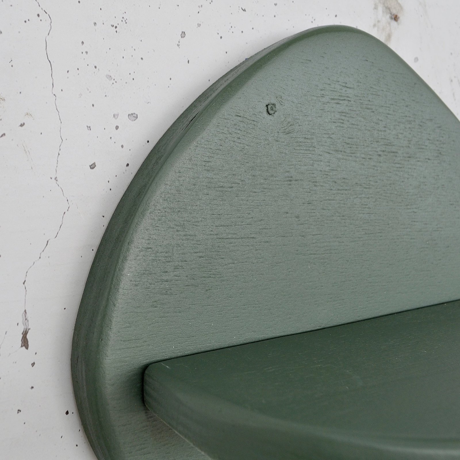 Raft dekorativ muri prej druri, ngjyrë e gjelbër, Skye Decor, Meh220