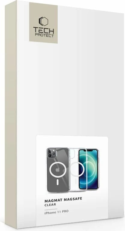Mbështjellës Tech-Protect MagMat për iPhone 11 Pro, MagSafe, Transparent