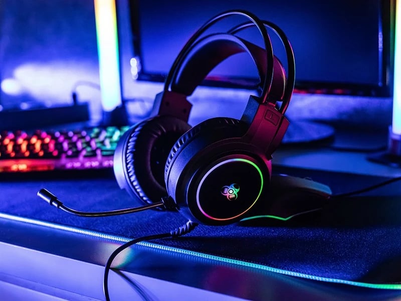 Kufje gaming Tracer GameZone GZ X1 50 mm, me mikrofon, 3.5 mm, RGB, kabllo 1.9 m, stereo, zezë