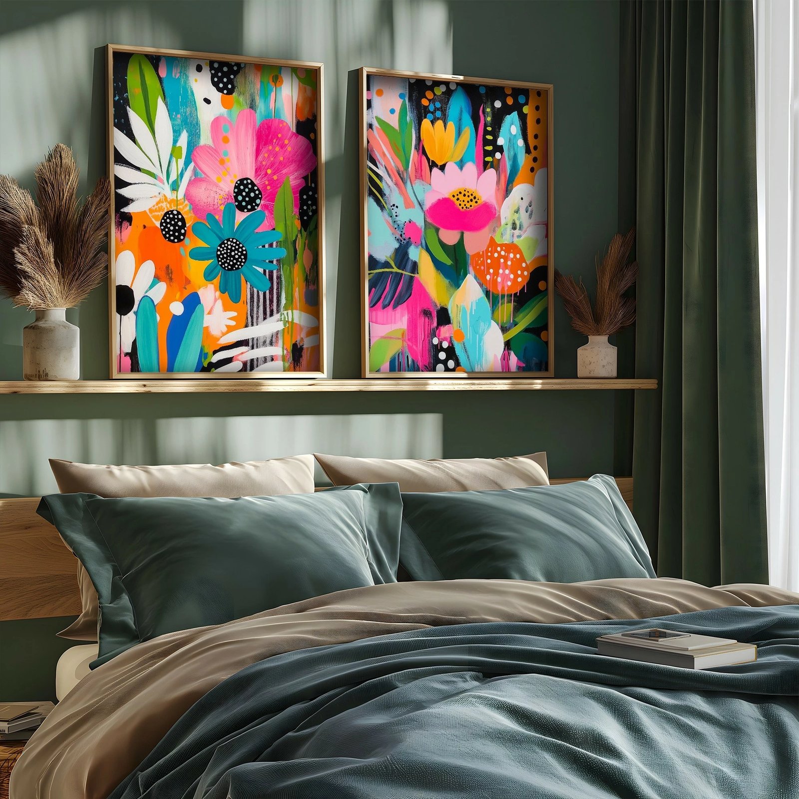 Pikturë dekorative me kornizë MDF (2 copë), Wallity, TUN135