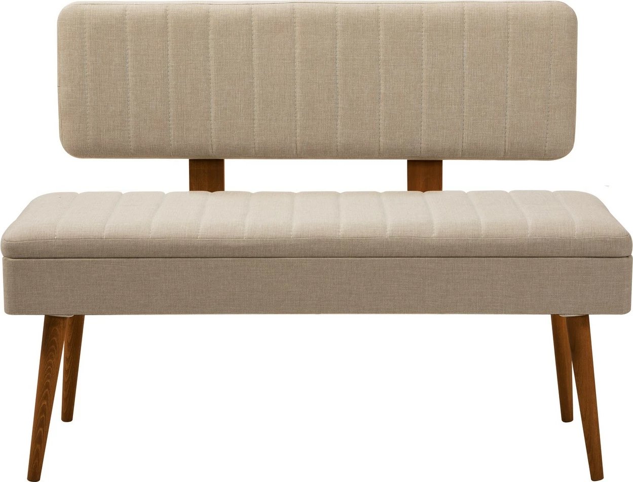 Set tavoline me karrige për ngrënie, zgjatues, 6 pjesë, Skye Decor, ngjyrë arre, krem