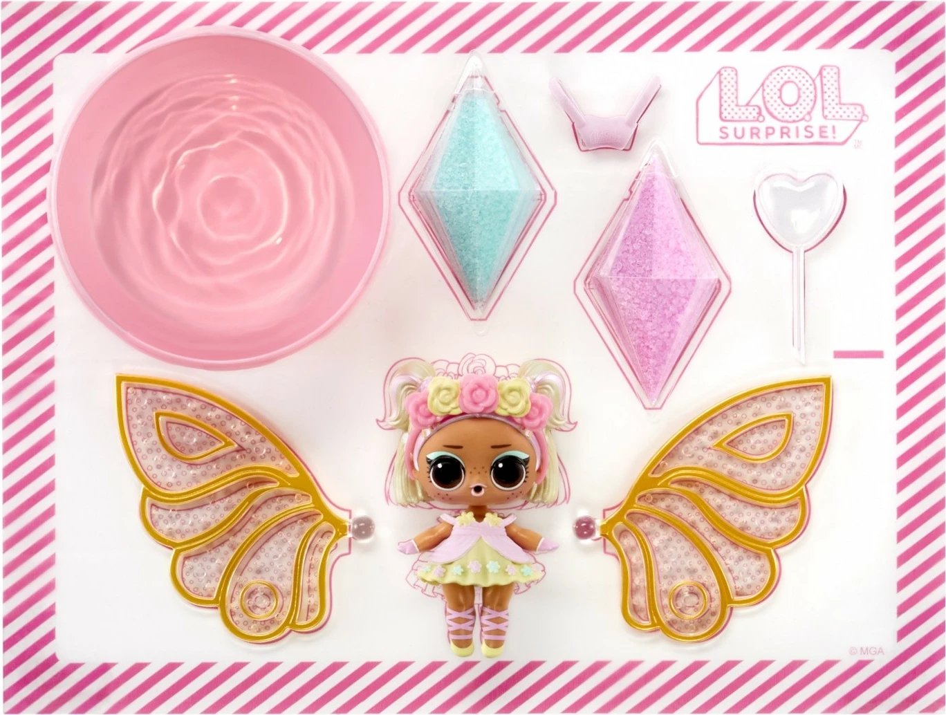 Kukull L.O.L. Surprise Fairy, MGA, 1 copë, shumëngjyrëshe Kukull L.O.L. Surprise Fairy, MGA, 1 copë, shumëngjyrëshe