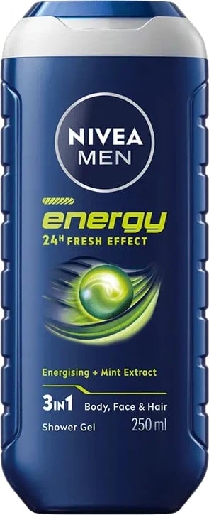 Xhel dushi për meshkuj Nivea Men Energy 250ml
