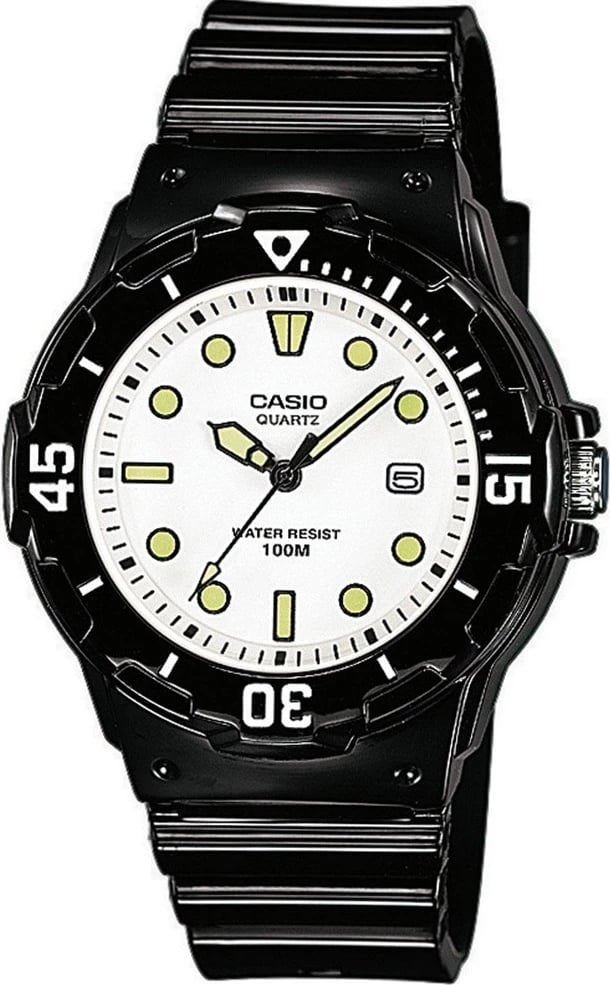 Orë dore Casio Sport Diver 100M për meshkuj, e bardhë