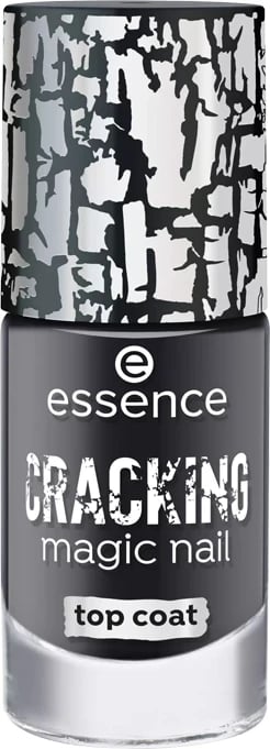 Llak për thonj Essence Cracking Magic Nails top coat black, 8ml