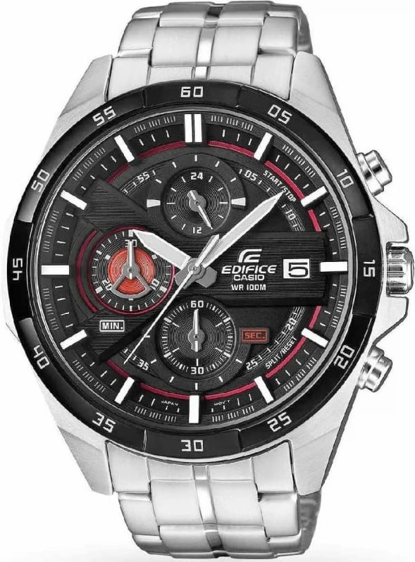 Orë dore për meshkuj CASIO, e zezë