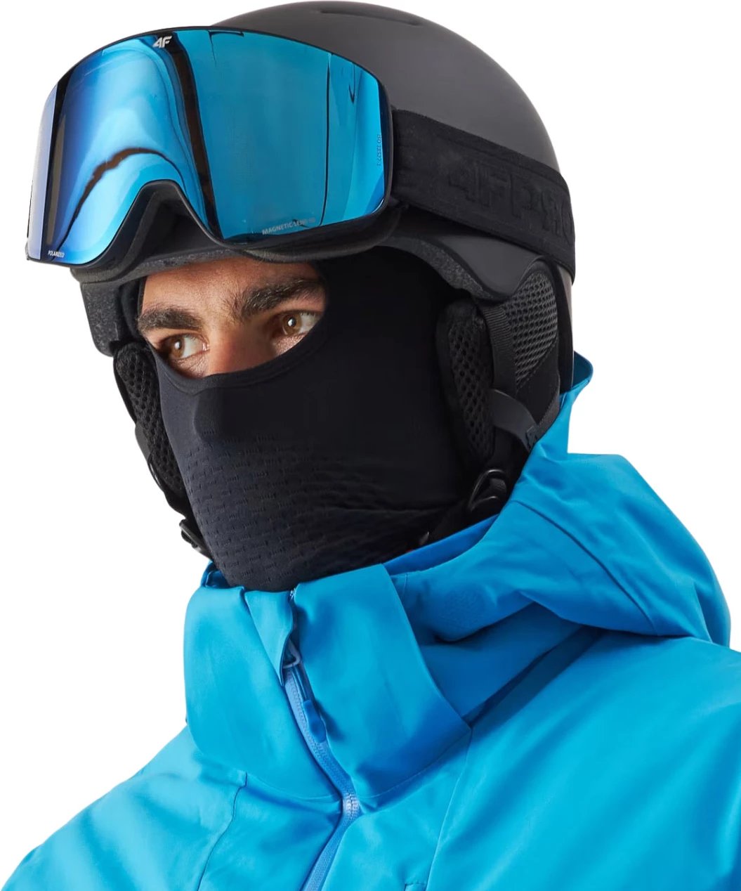 Helmetë ski për të dy gjinitë 4F, e zezë