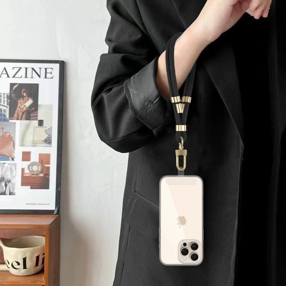 Rrip dore Tech-Protect C4S për celular, 23cm, i zi, set me 2 adaptera