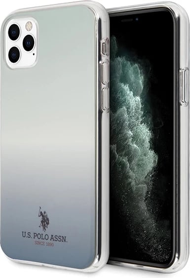 Mbështjellës U.S. Polo Assn. USHCN65TRDGLB për iPhone 11 Pro Max, Pattern Gradient, kaltër