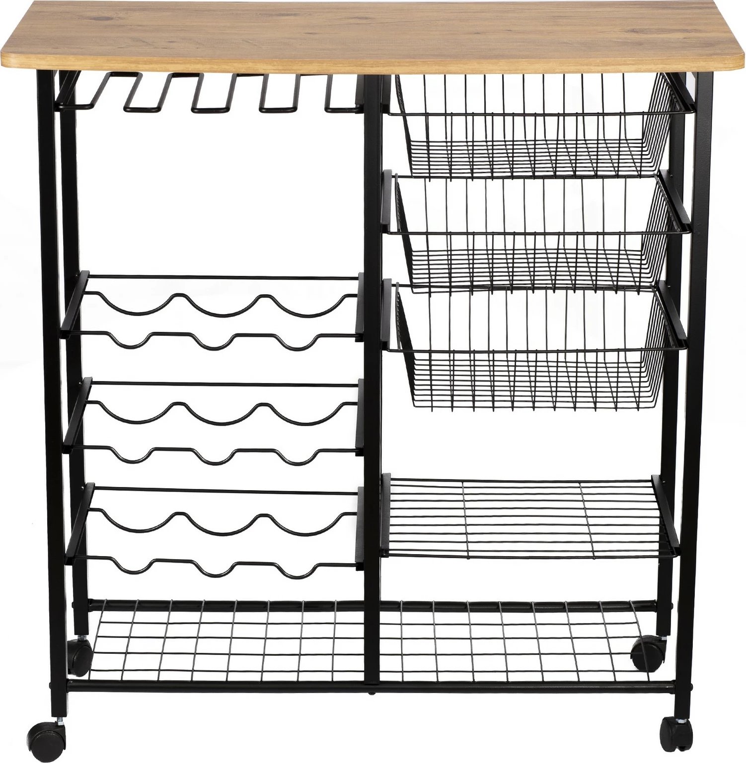 Tavolinë për bar Hanah Home, Laney, ngjyrë Atlantic Pine dhe e zezë