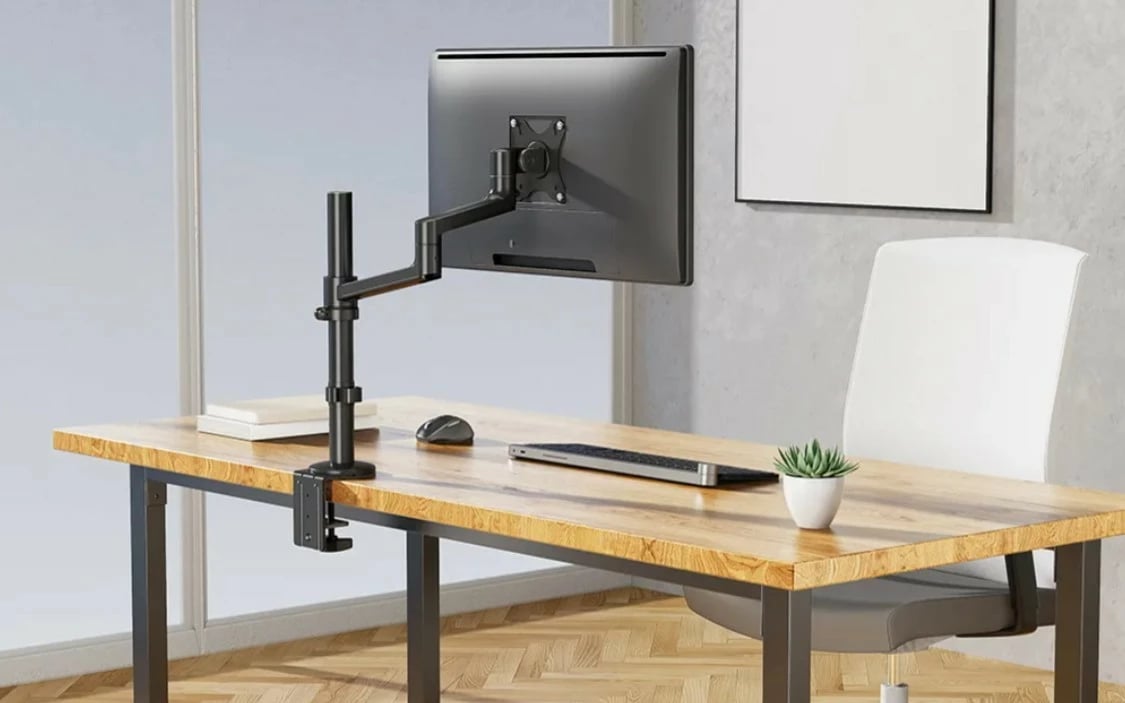 Mbajtëse monitori Neomounts DS60-425BL1, për tavolinë, 17-27", e zezë