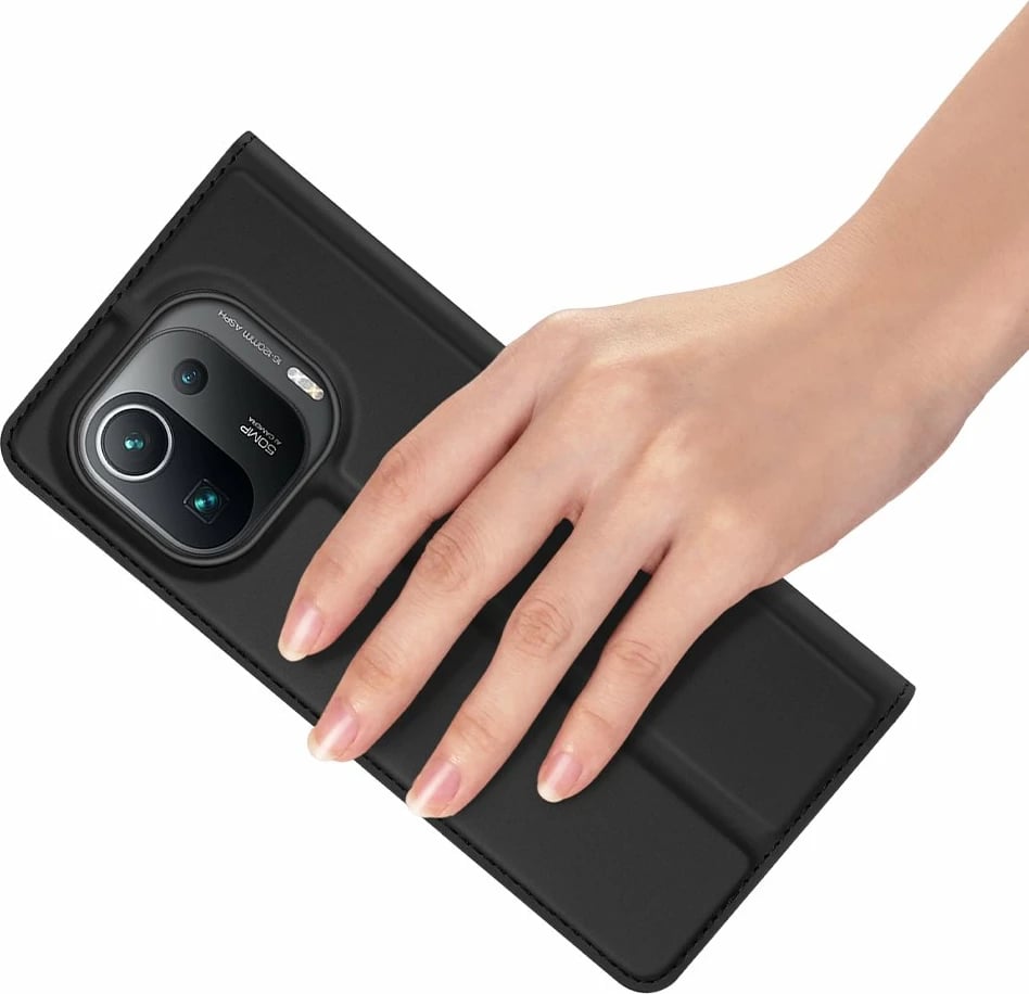 Mbështjellës Dux Ducis Skin Pro Bookcase për Xiaomi Mi 11 Pro, e zezë