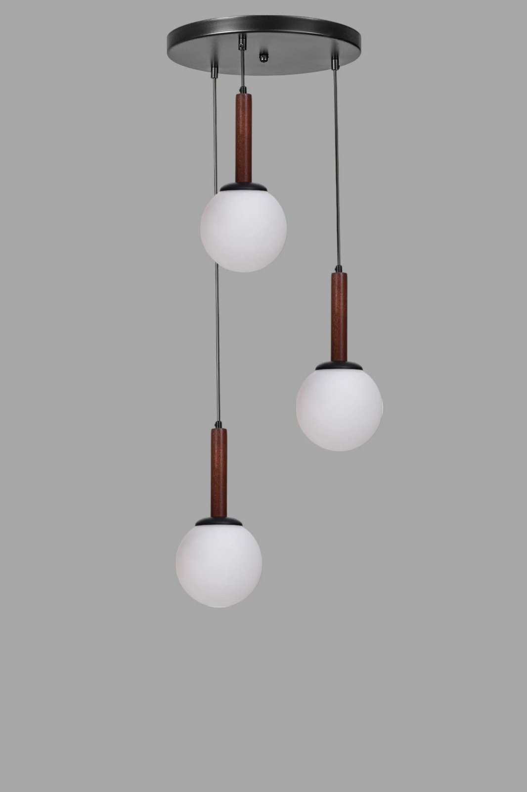 Llambadar Opviq, 9071-3, ngjyrë e bardhë, arr, e zezë