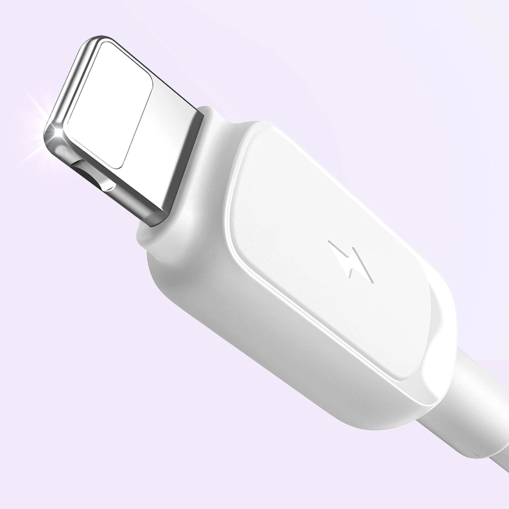 Kabllo Joyroom Multi-Color Series A14, Lightning në USB-A, 1.2m, 2.4A, Bardhë