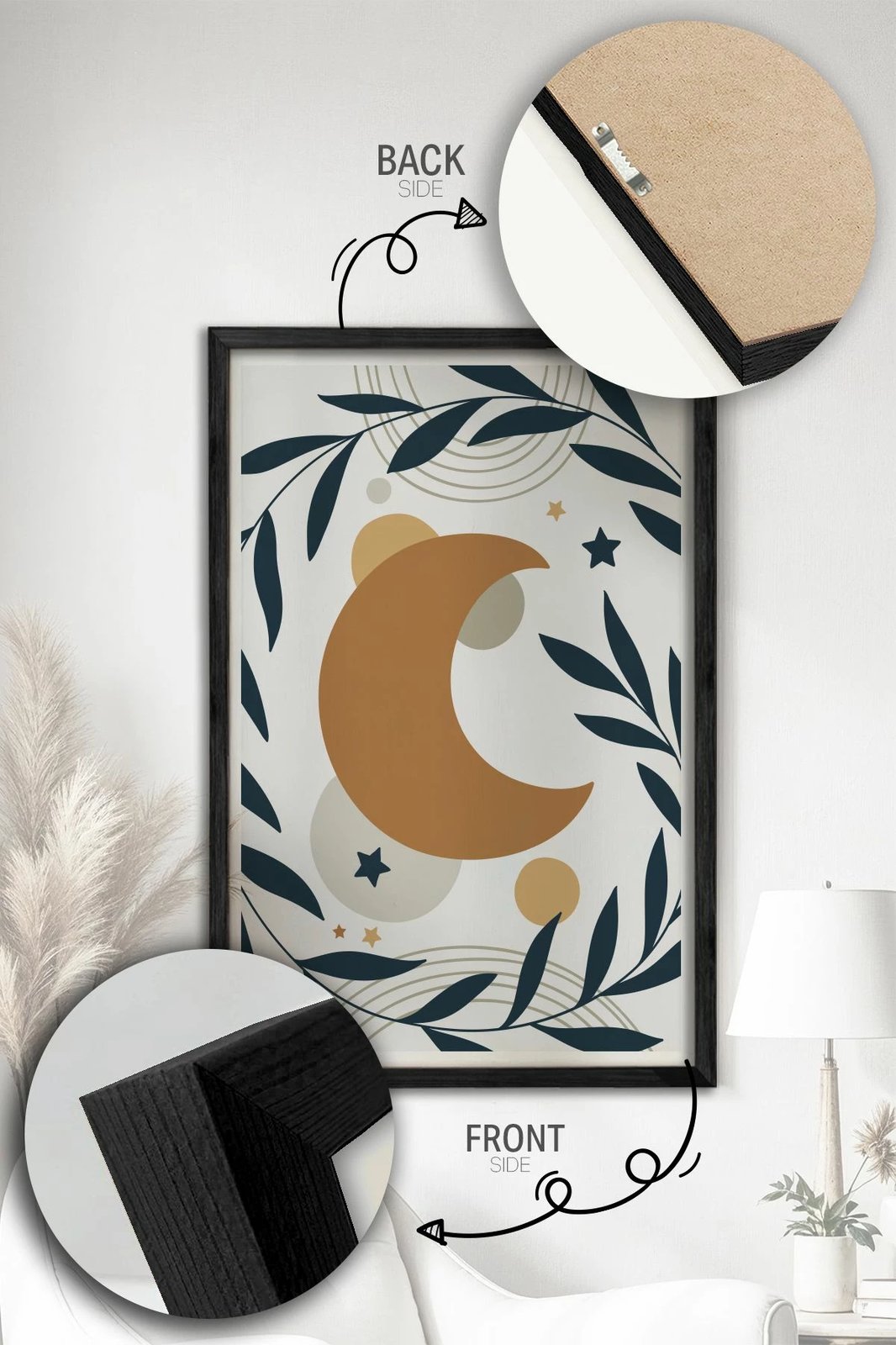 Pikturë dekorative me kornizë (3 copë), Wallity, Ersy3Syhcrv27