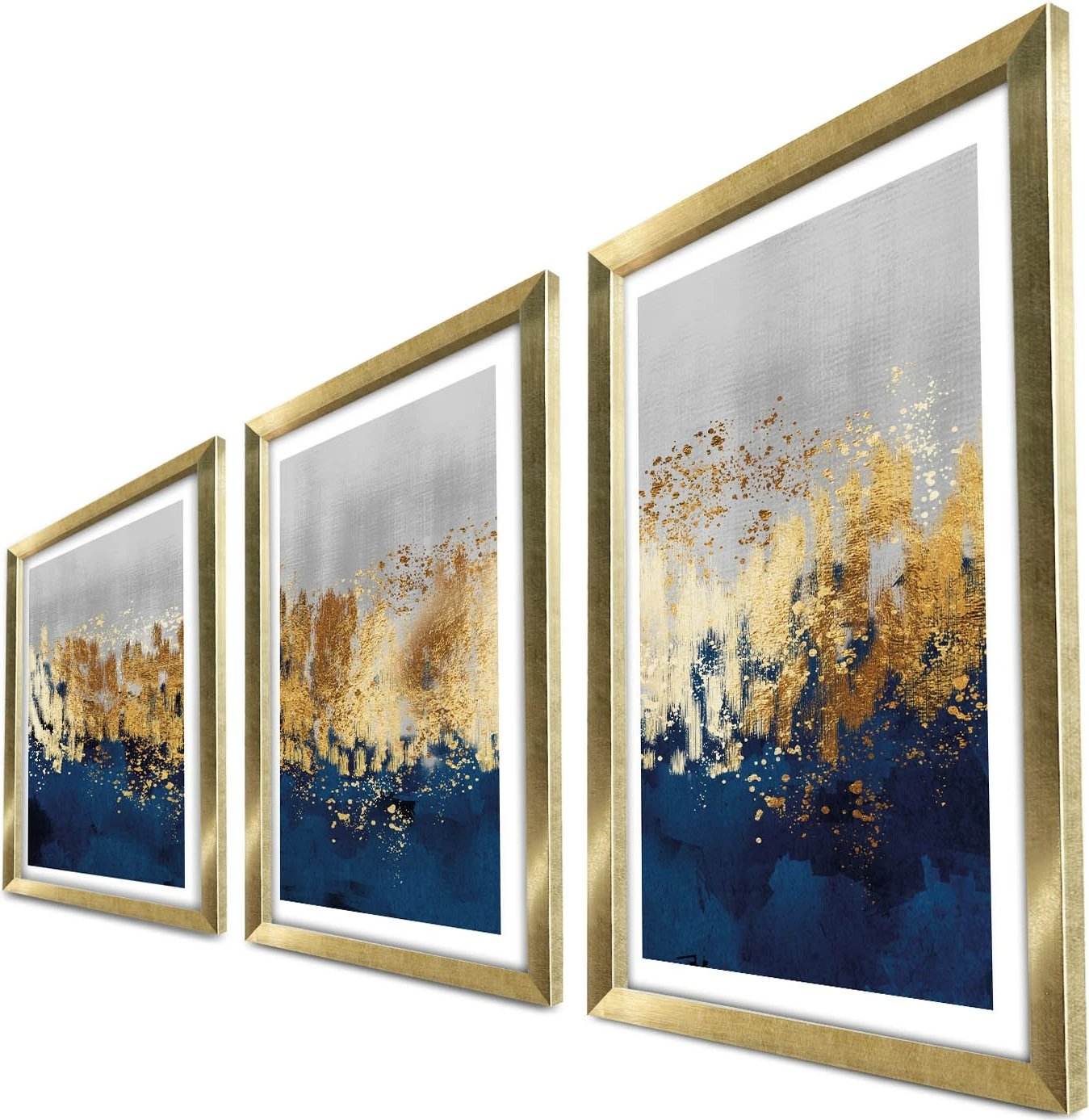 Pikturë dekorative me kornizë MDF (3 copë), Wallity, 3P3853NISCT-020