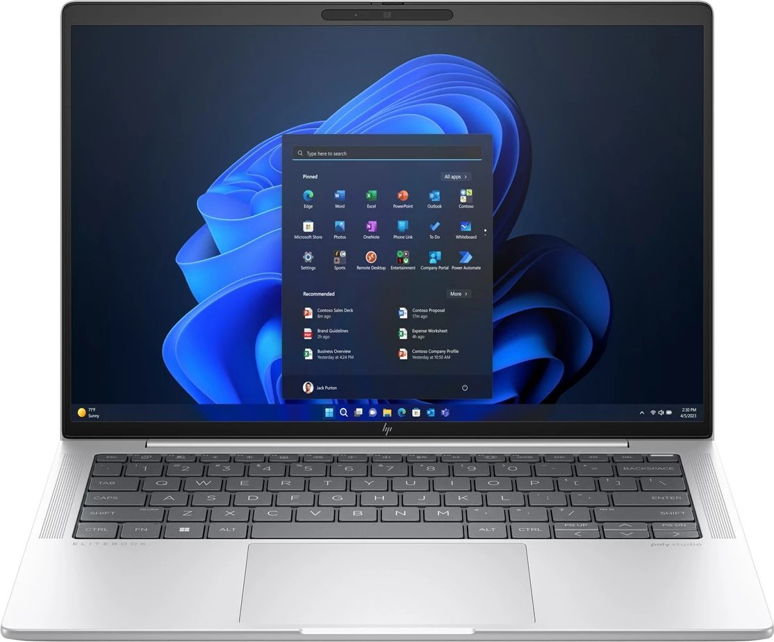 Laptop HP EliteBook 1040 G11, Intel Core Ultra 7 165H, 14", 32 GB RAM, 1 TB SSD, Silver