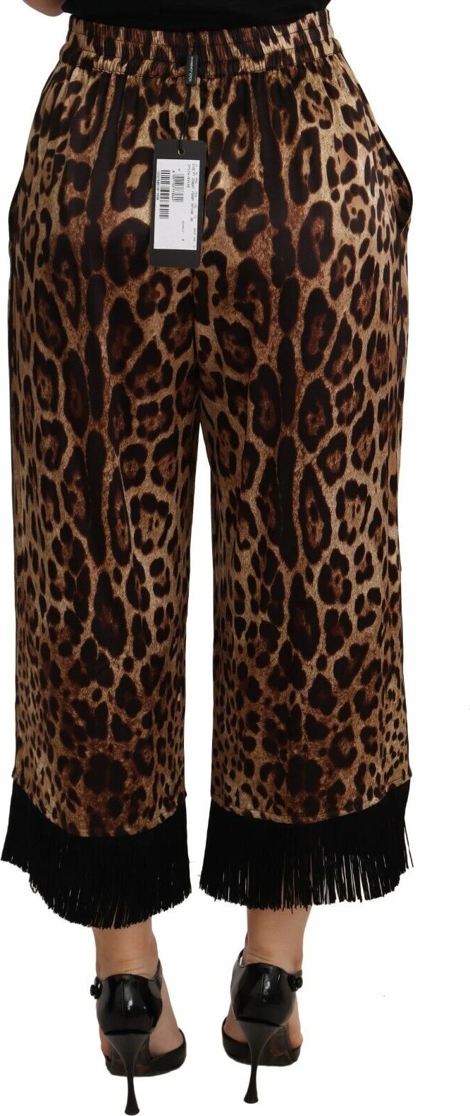 Pantallona për femra Dolce & Gabbana, të kafta / të zeza 