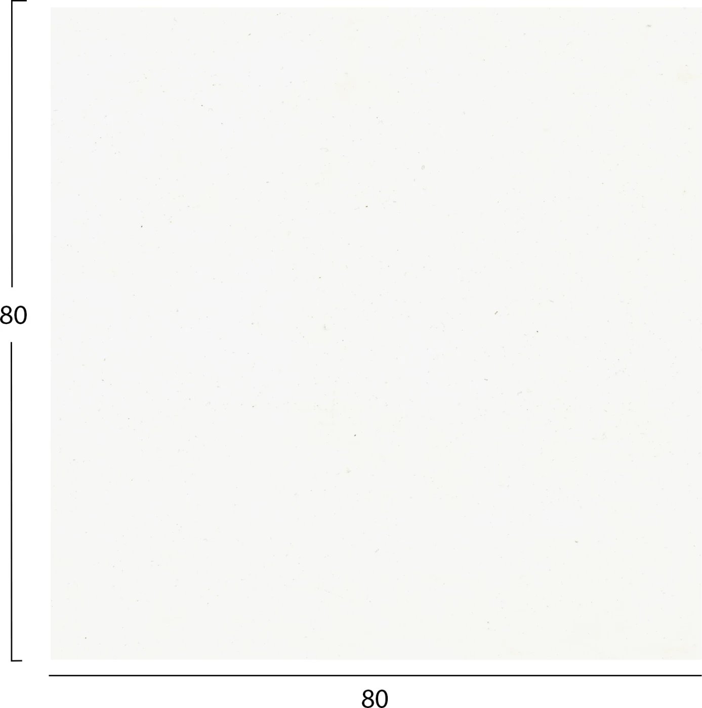 Sipërfaqe tavoline katrore HPL, e bardhë, 80x80cm, set prej 2 copësh