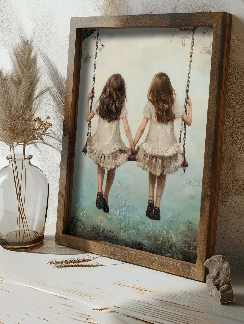 Pikturë dekorative me kornizë MDF, Wallity, GE233-L