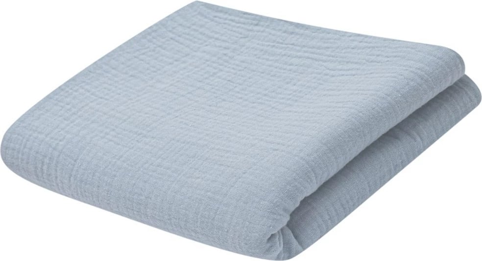 Batanije muslin për bebe, NEW BABY, 70x100 cm, gri