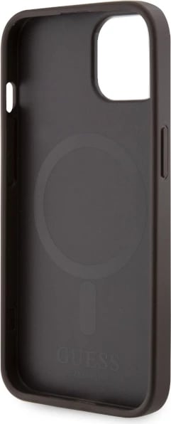 Mbështjellës Guess GUHMP14SP4RPSW për iPhone 14 6.1", hardcase, MagSafe, kafe