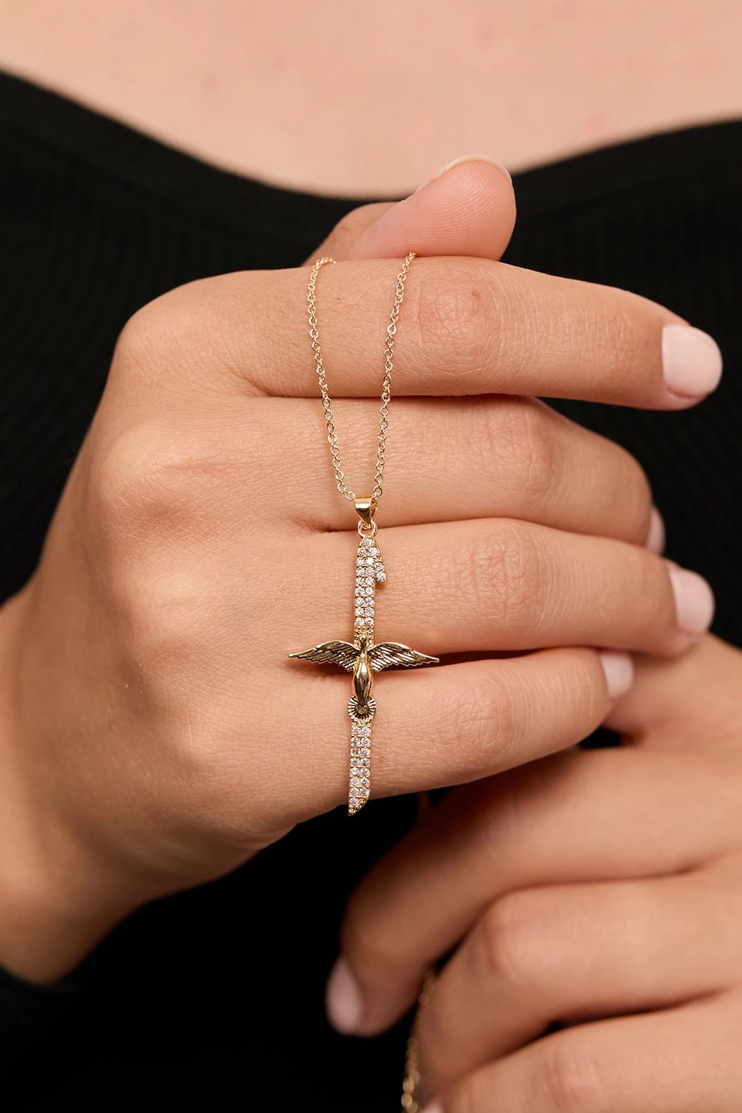 Qafore metalike ngjyrë ari, Elika, CK9943