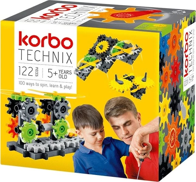 Lojë ndërtimi Korbo Technix 122, shumëngjyrëshe