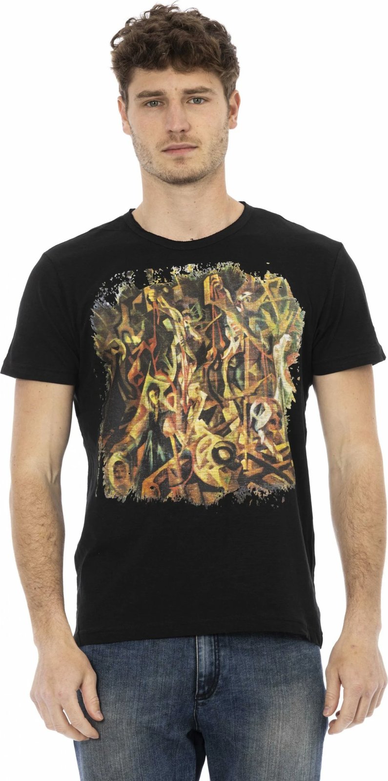 Maicë për meshkuj Trussardi Action, e zezë