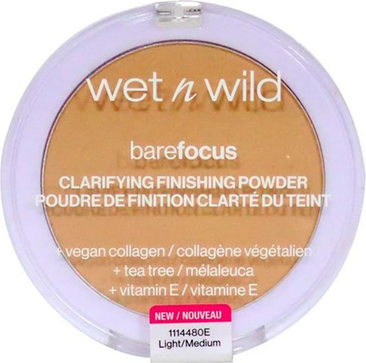 Pudër kompakte Wet n Wild bareFocus 114480E unisex Light/Medium