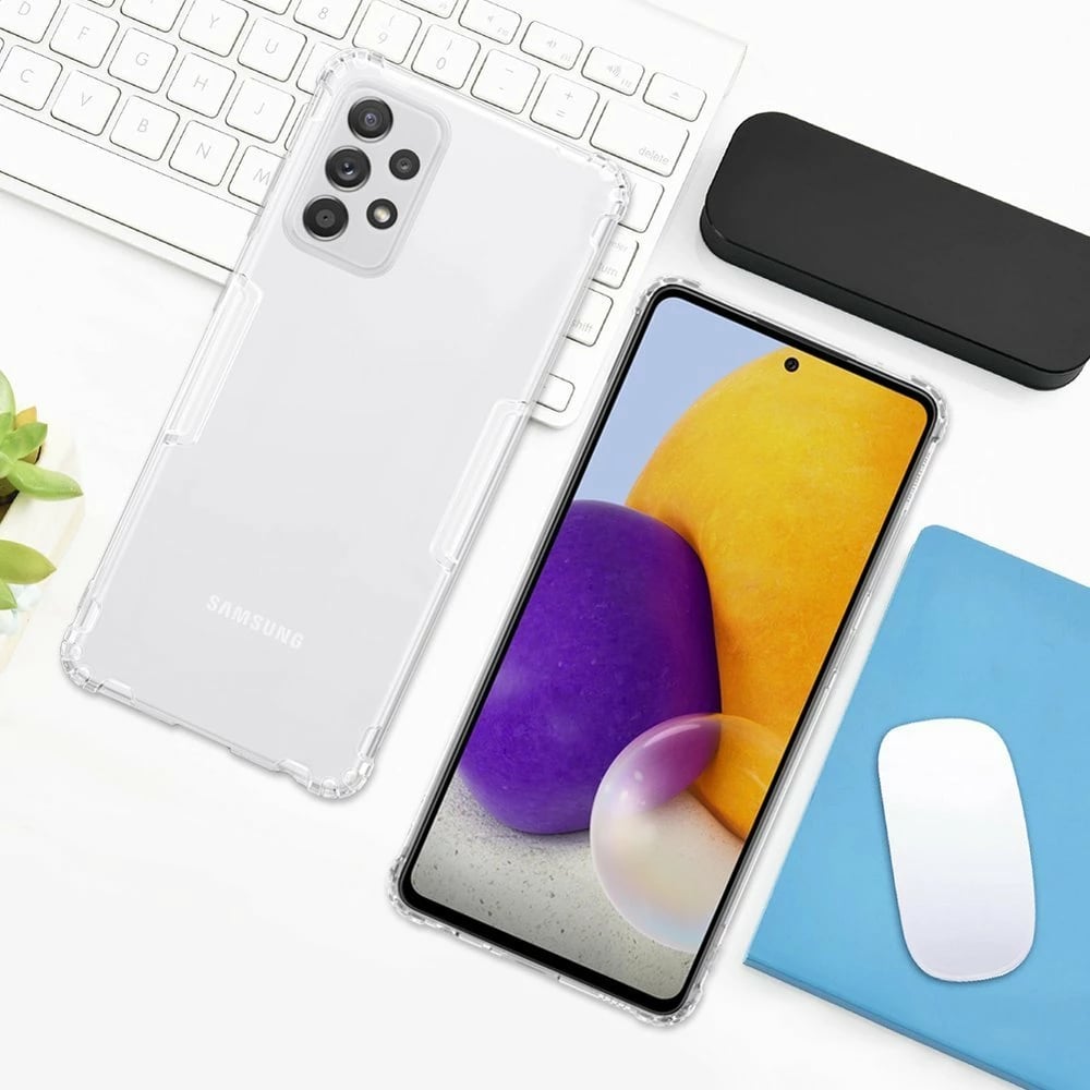 Mbështjellës Nillkin Nature gel për Samsung Galaxy A72, transparent