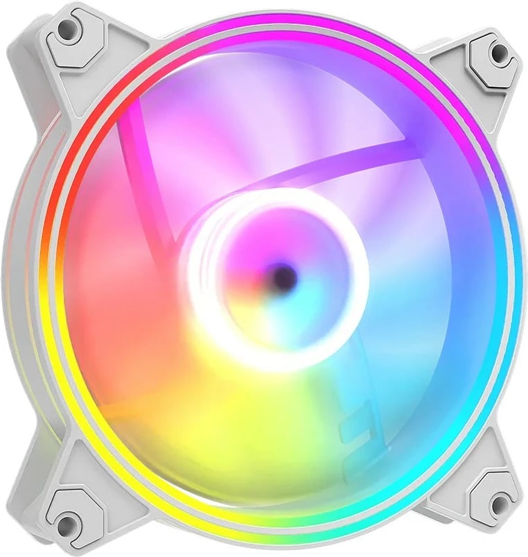 Ventilator kompjuteri MODECOM FAN-APEX-120S-ARGB-200, 120mm, ARGB, i bardhë