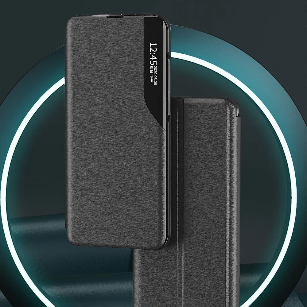 Mbështjellës Hurtel Eco Leather View Case për Xiaomi Redmi Note 11 Pro+ 5G / 11 Pro 5G / Mi 11i HyperCharge / Poco X4 NFC 5G, kaltër