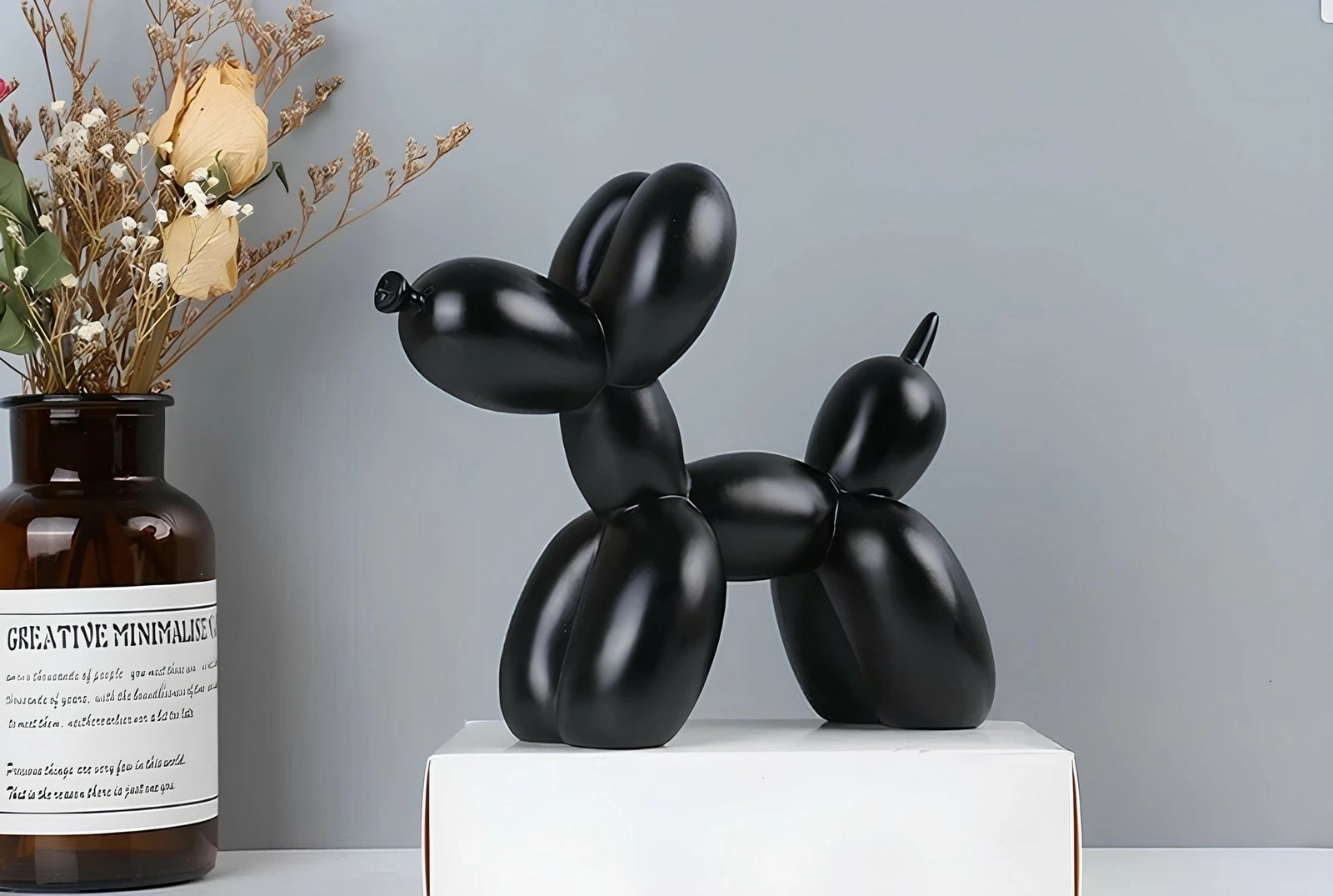 Objekt dekorativ Evila Originals, ngjyrë e zezë, CY0405