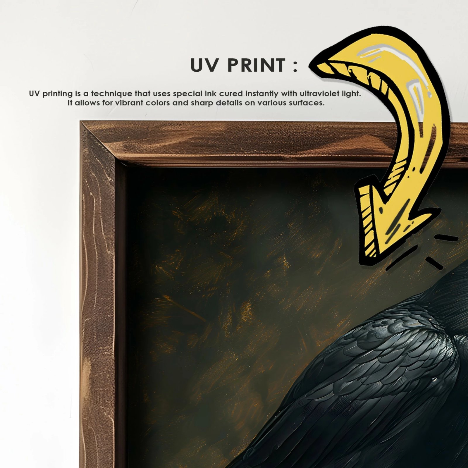 Pikturë dekorative me kornizë MDF, shumëngjyrëshe, GE200-L