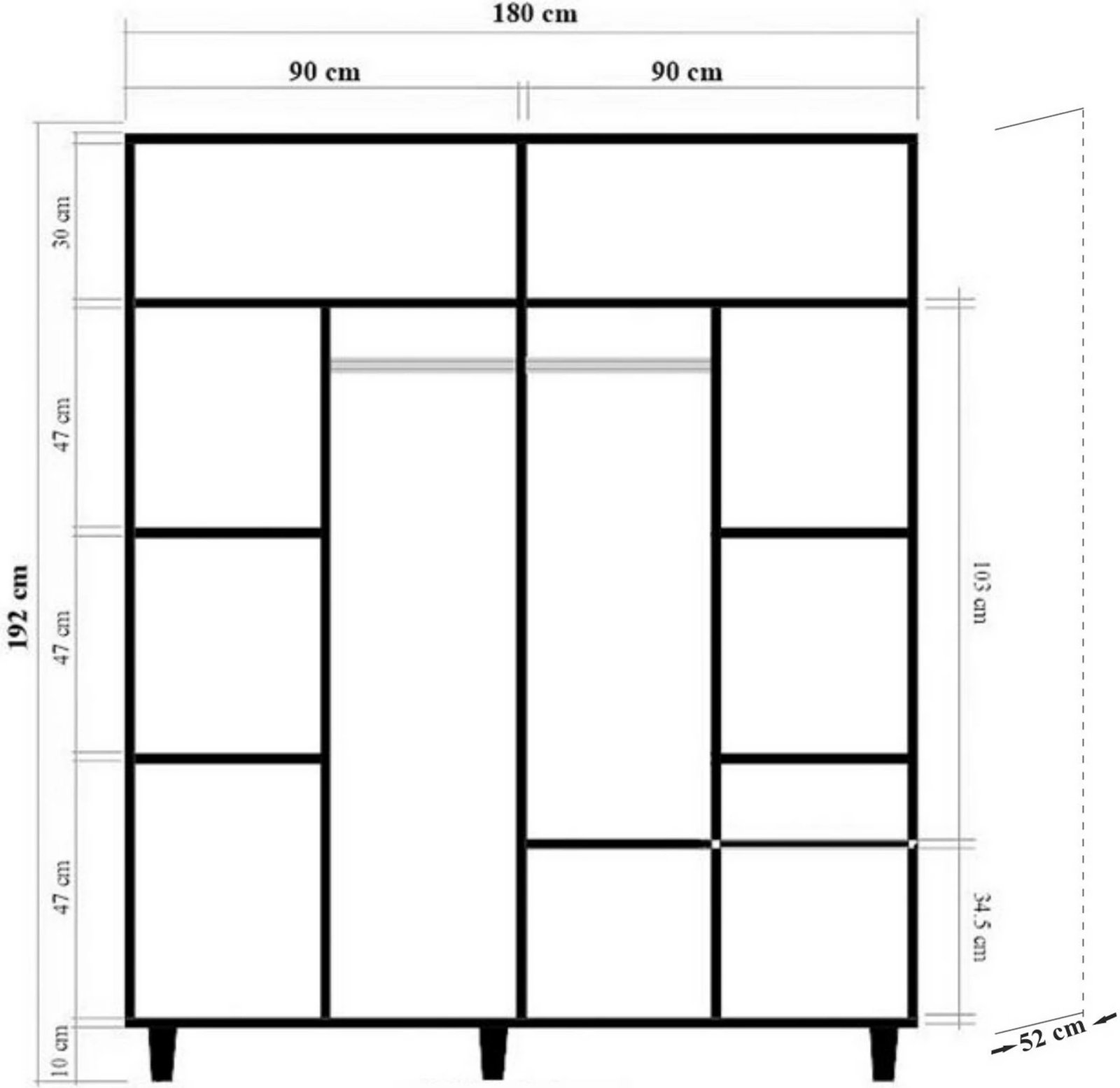Dollap Sonomo me lule, Skye Decor, Loni 4 -915