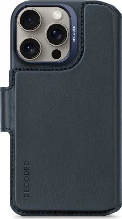 Mbështjellës Decoded për iPhone 16 Pro me portofol të ndashëm, MagSafe, Kaltër