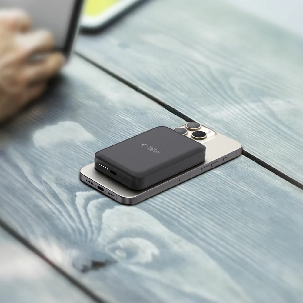 Powerbank Tech-Protect LifeMag PB11 10000mAh me MagSafe, 15W, USB-C, e zezë