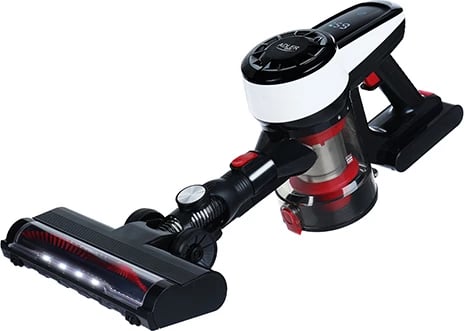 Fshesë me korrent pa qese, Adler AD 7048, pa kabllo, motor brushless, Dual Cyclone, 0.8L, 200W (350W max), LED ekran, 2 moda, bateri 2000mAh, e bardhë/zezë/e kuqe Fshesë me korrent pa qese, Adler AD 7048, pa kabllo, motor brushless, Dual Cyclone, 0.8L, 200W (350W max), LED ekran, 2 moda, bateri 2000mAh, e bardhë/zezë/e kuqe