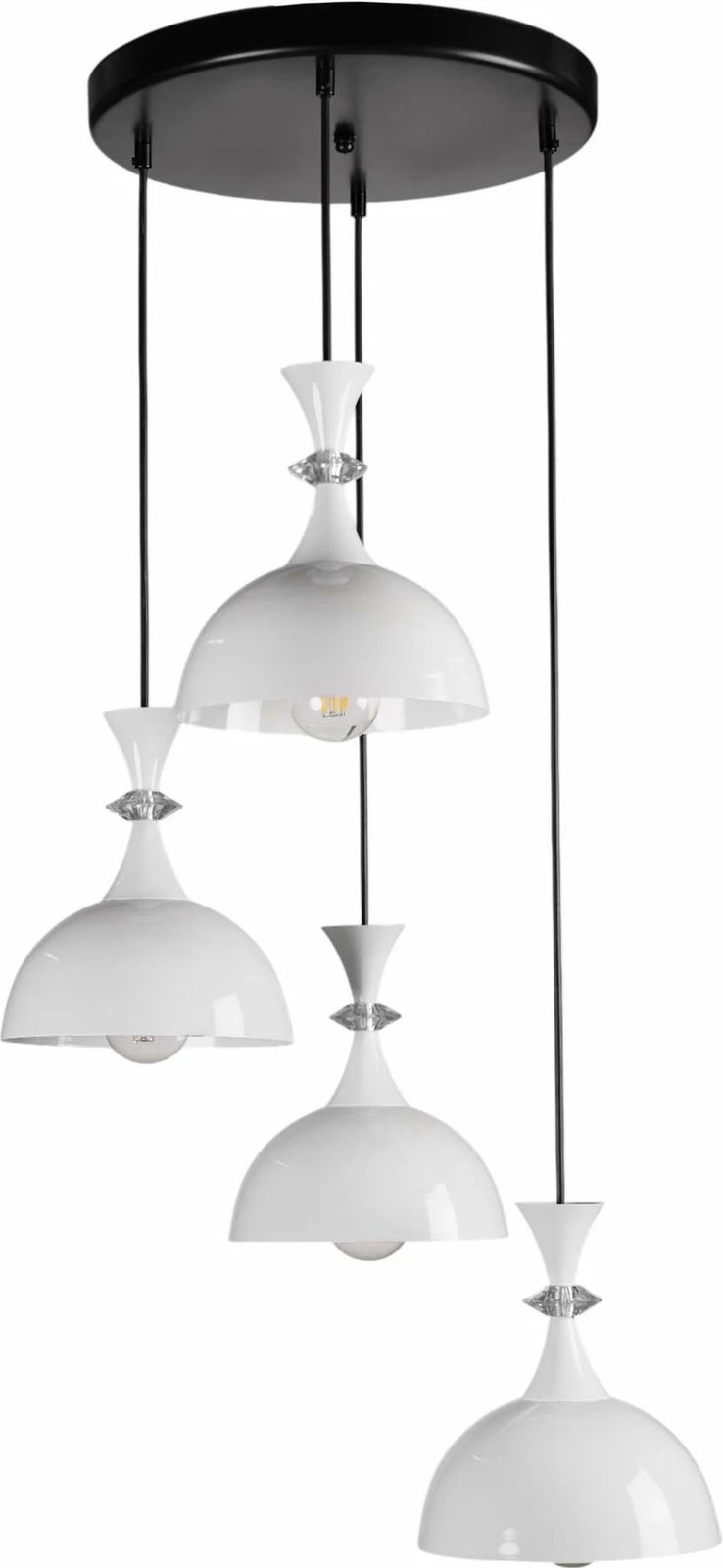 Llambadar Opviq, 9022-4, metalik, i bardhë dhe i zi