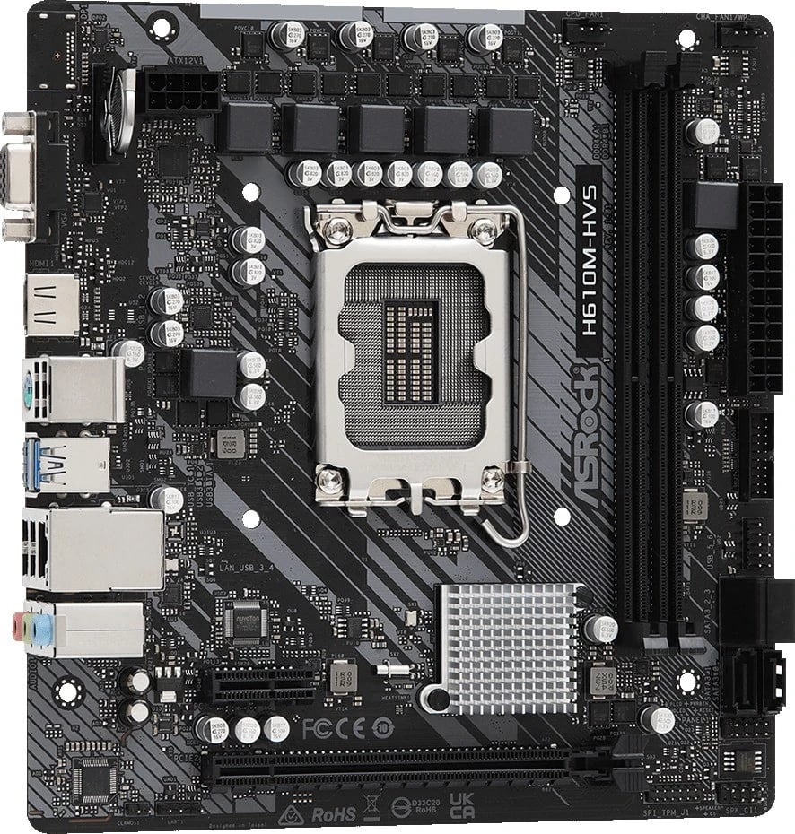 Pllakë amë ASRock H610M-HVS, Chipset Intel H610