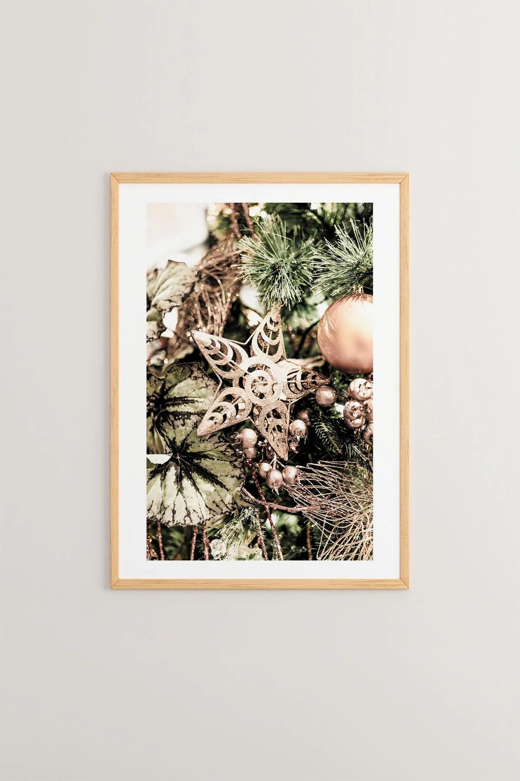 Pikturë dekorative me kornizë, shumëngjyrëshe, Wallity, Nwyearsngmdl3, 33x48cm