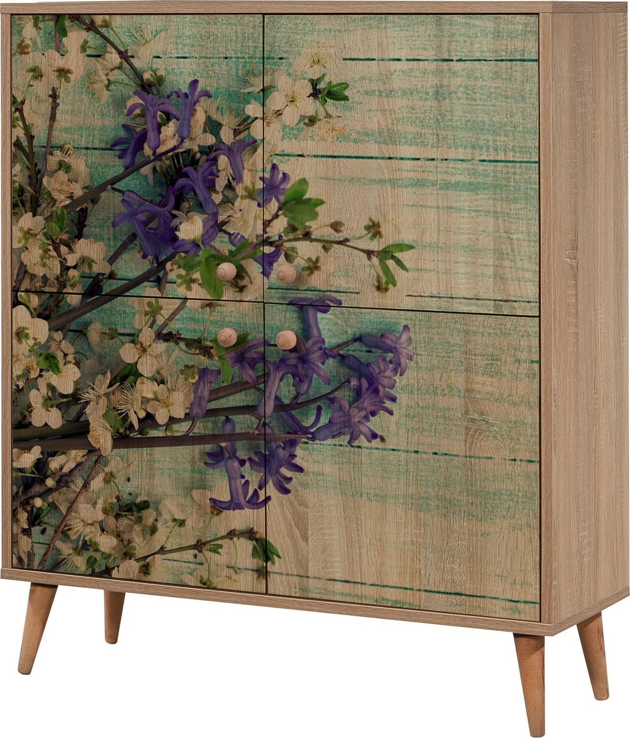 Dollap multifunksional Hanah Home, Multilux - 727, ngjyrë lisi Sonoma