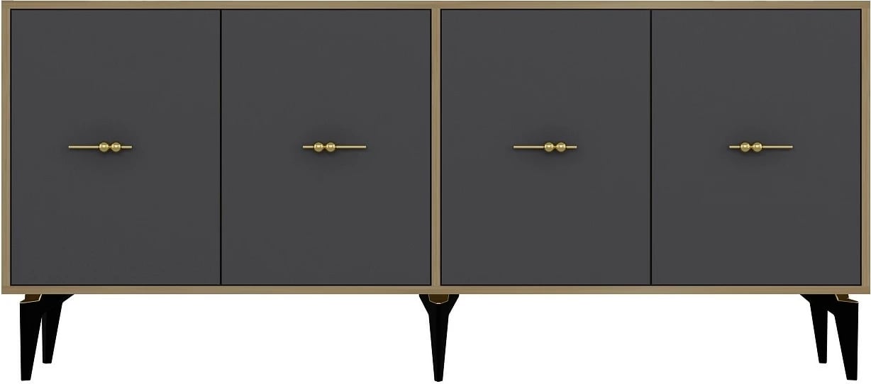 Konsol Skye Decor, ngjyrë lis safir, antracit