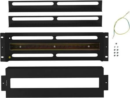 Panel shpërndarës rryme Lanberg 3U 19 inch me shinë DIN TS-35, zi