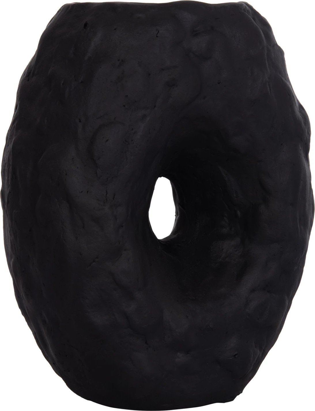 Vazo dekorative tavoline NAMENTIS, terrakotë, ngjyrë e zezë, FH4673.01S, 22x13x28cm