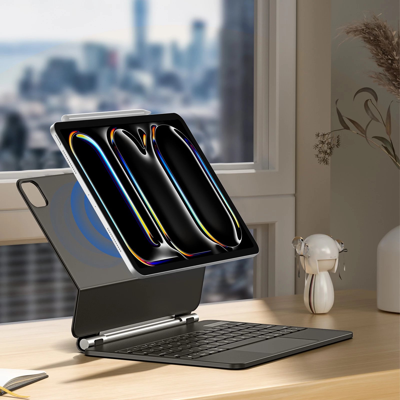 Mbështjellës me tastierë Bluetooth Dux Ducis MK Series për iPad Pro 11" (2024), i zi