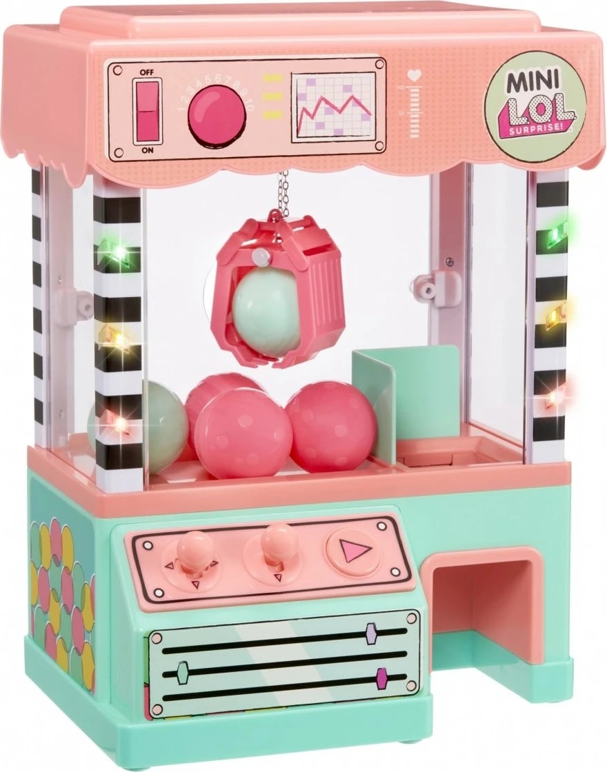 Lodër mini claw machine L.O.L. Surprise, MGA 583974EUC, 5 surpriza, multikolor